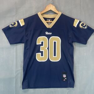 NFL Team Apparel Jersey Rams # 30 Gurley II Jersey Shirt Blue Gold Size Youth M